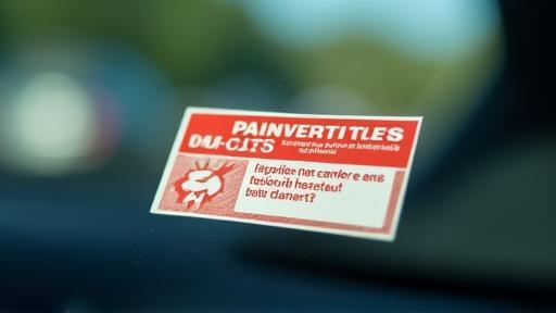 Close-up image of a valid Swiss motorway vignette sticker affixed to a windscreen